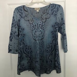 One World 3/4 sleeve Top Size P/S
